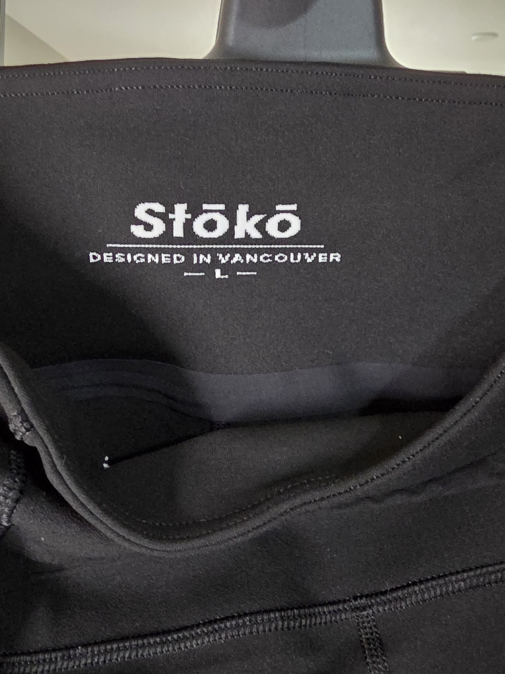 Stoko Black High-Waist Supportive Leggings